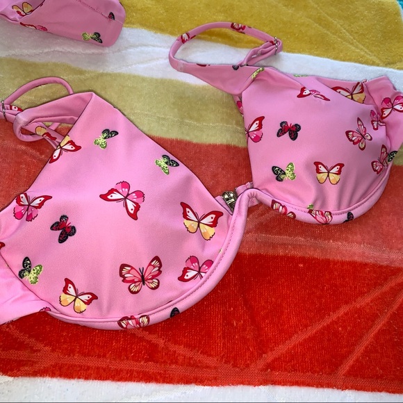 Zaful Underwire Pink Butterfly Bikini - Picture 9 of 16